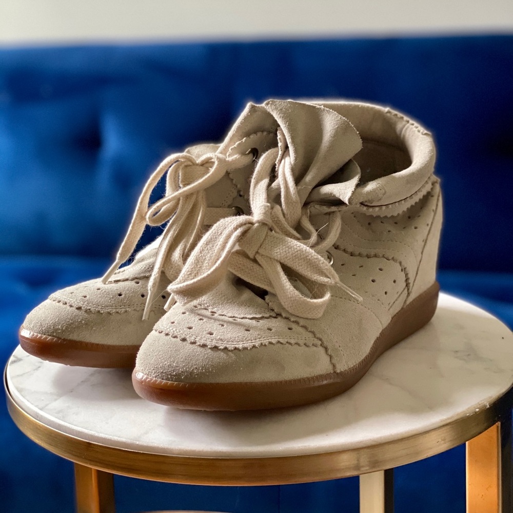 Size 38 Isabel Marant Bobby wedge sneakers